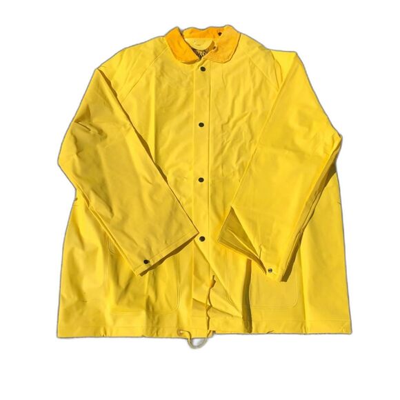 Hard Rain VTG 1998 Movie Promo Rain Coat Christian Slater Morgan Freeman Sz L - Picture 3 of 5